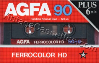 Fantastic Condition !! Vintage Audio Cassette AGFA Ferrocolor 90+6 From 1985 