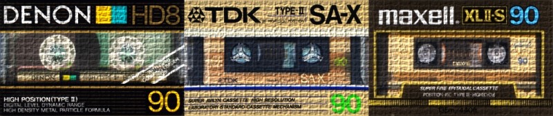 Vintage Cassettes LOGO TDK MAXELL SONY